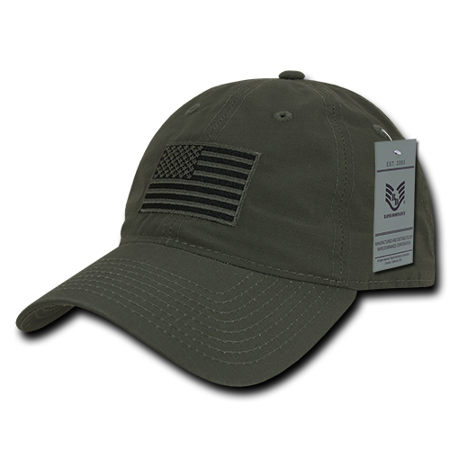 Relaxed Ripstop USA Cap, Olive