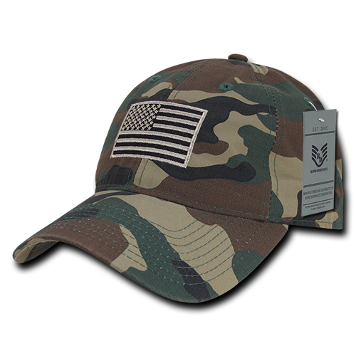 Relaxed Ripstop USA Cap, Woodland