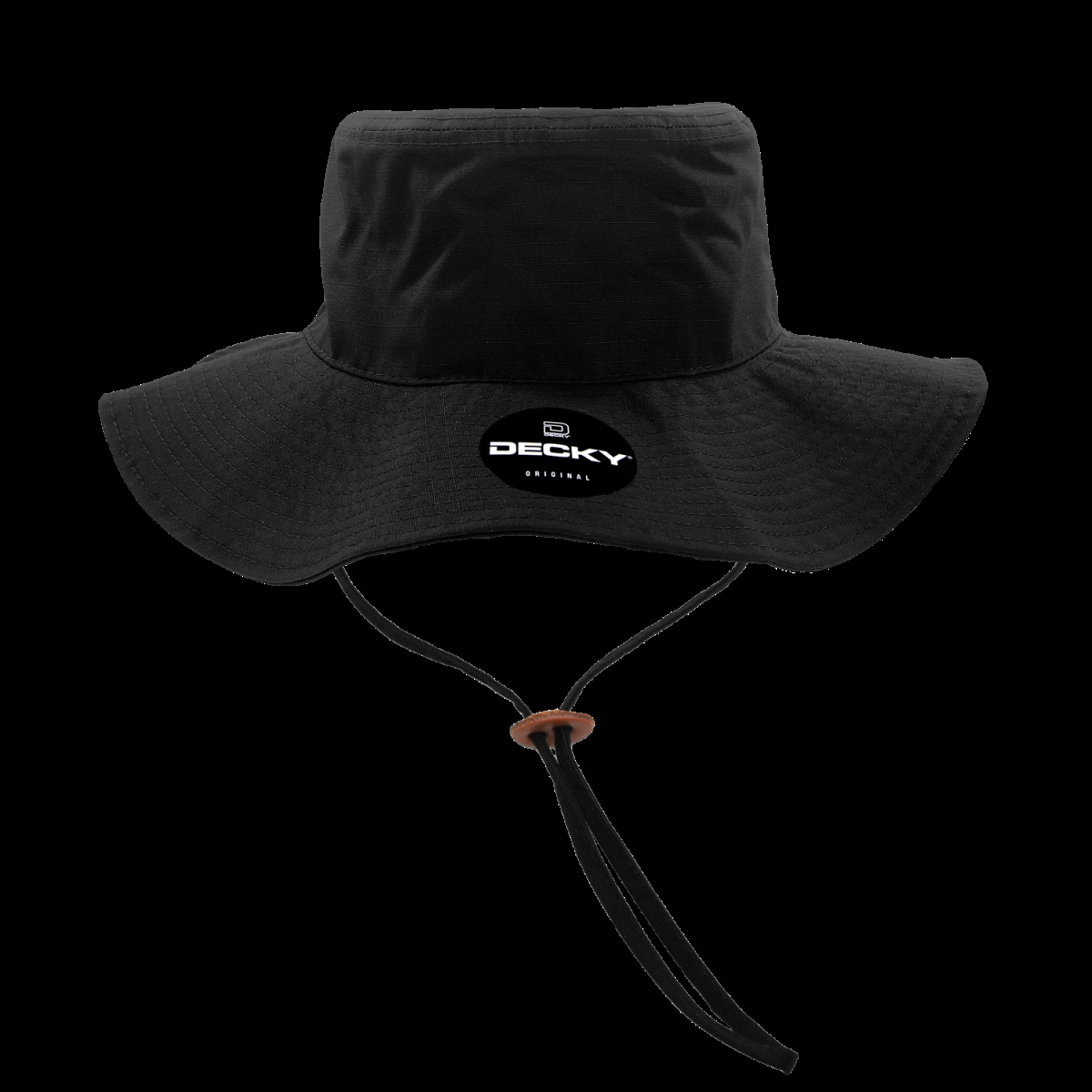 5303-PL-BLK-06 Structured Ripstop Boonies Hat, Black - Small & Medium