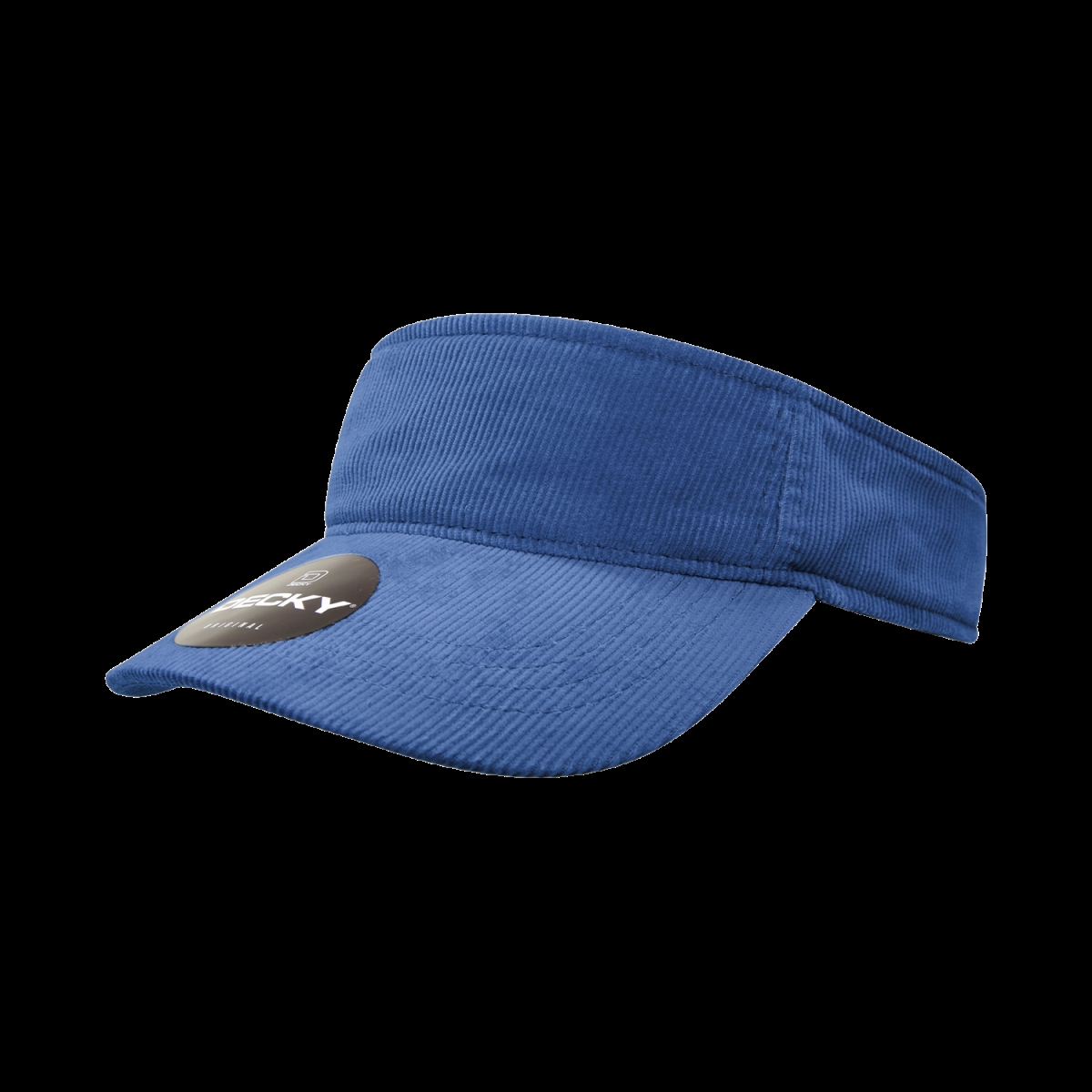 4004-NVY Corduroy Visor Hat, Navy - One Size Fits Most