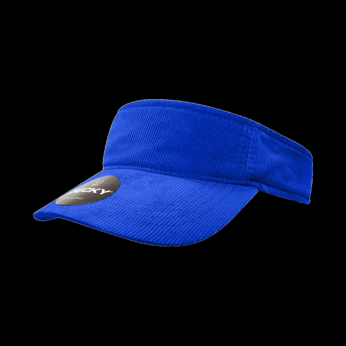 4004-RYL Corduroy Visor Hat, Royal - One Size Fits Most