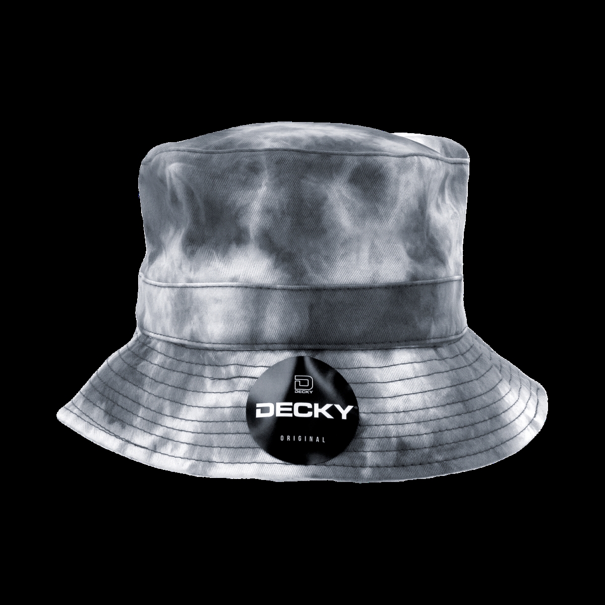 7961-PL-BLK-07 Tie Dye Bucket Hat, Black - Large & Extra Large