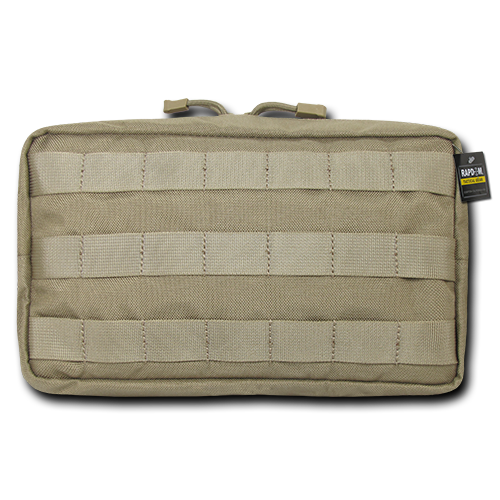 T432-KHA 10 x 6 in. Horizontal Utility Pouch, Khaki