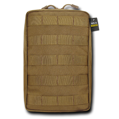 T433-COY 6 x 10 in. Vertical Utility Pouch, Coyote