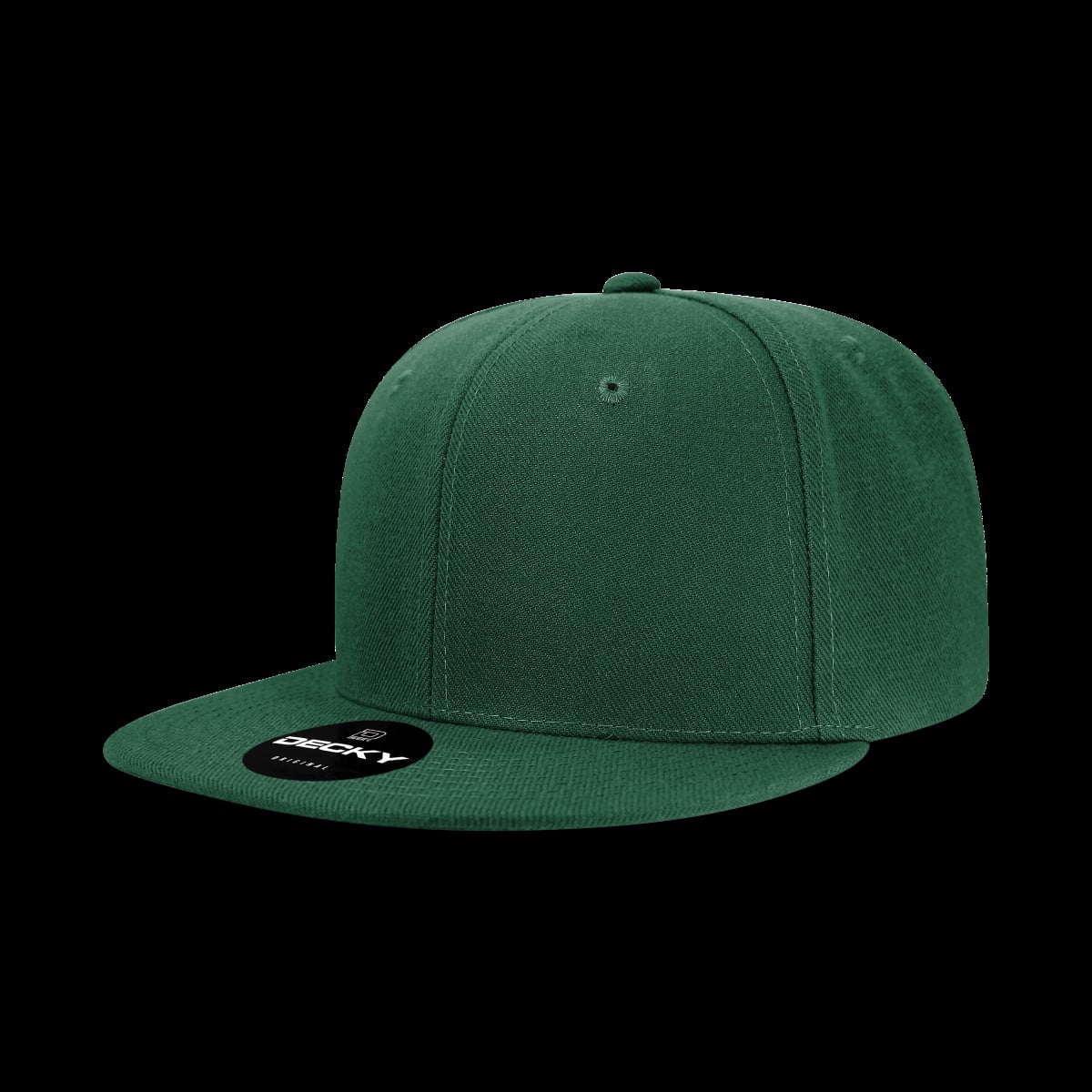 6020-1FOR 6 Panel High Profile Structured Acrylic & Polyester Snapback Cap, Forest - One Size Fits Most