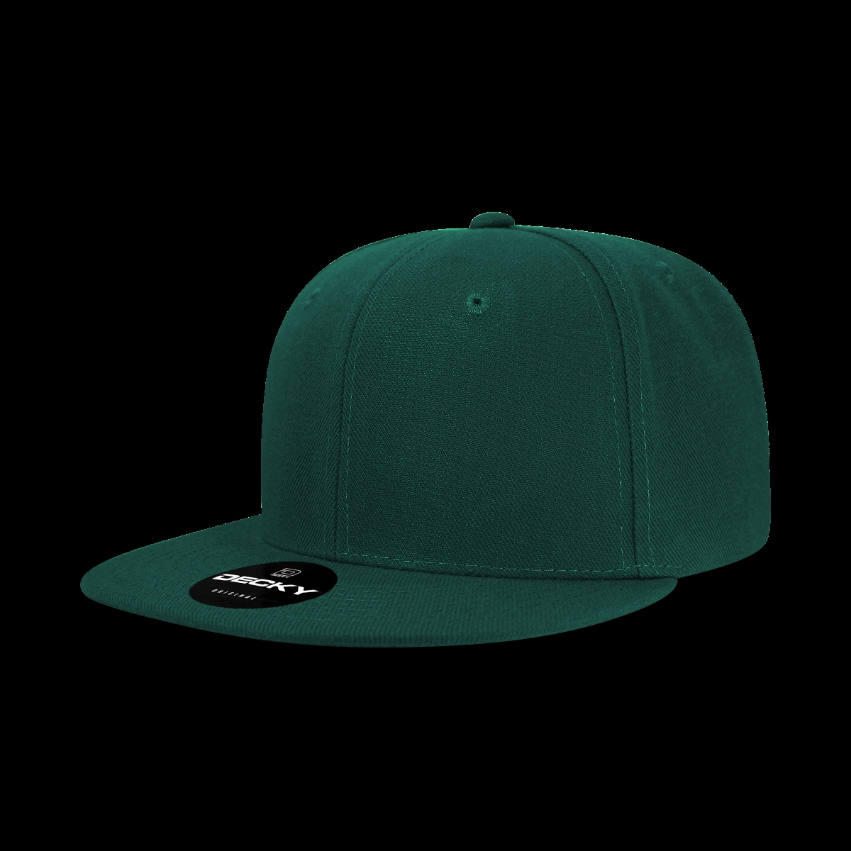 6020-1HUN 6 Panel High Profile Structured Acrylic & Polyester Snapback Cap, Hunter - One Size Fits Most
