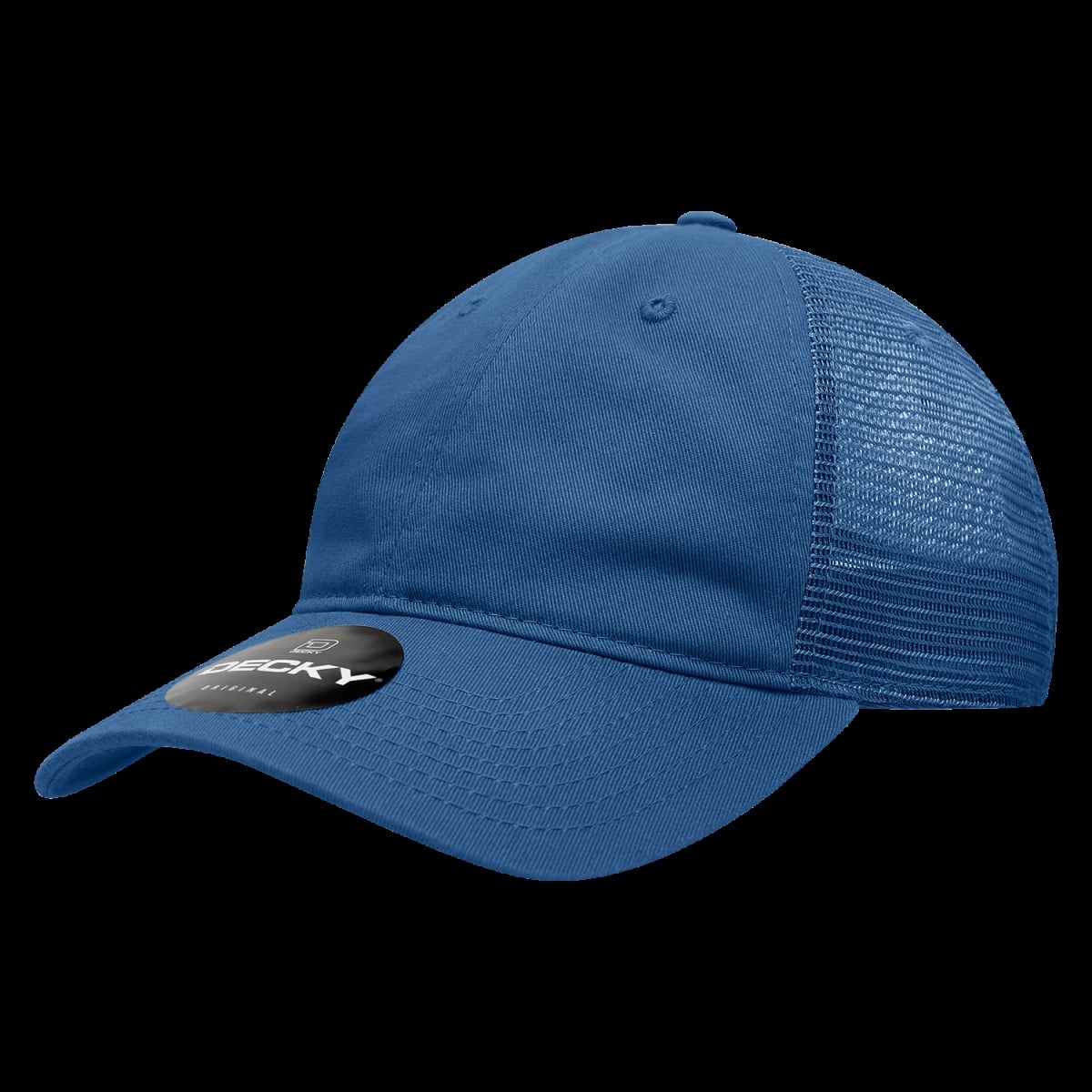 5122-RYL Women 6 Panel Low Profile Relaxed Cotton Trucker Cap, Royal - One Size Fits Most