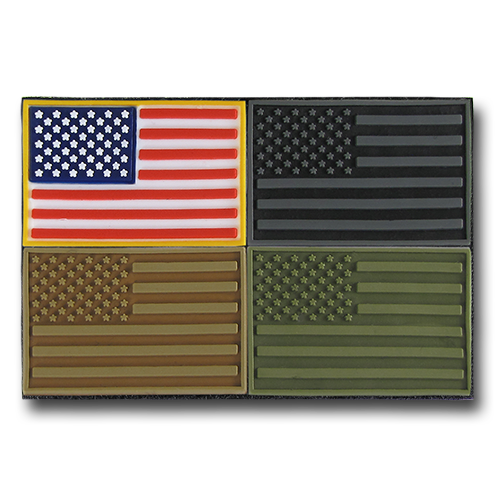 T96-PACK-1 USA Flag Tactical Mini Patches