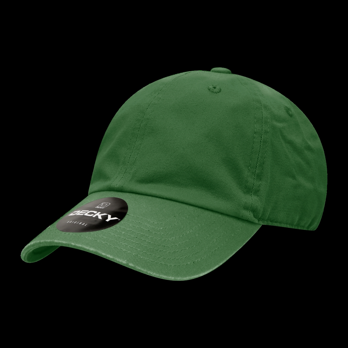 205-FOREST 6 Panel Low Profile Relaxed Cotton Dad Hat, Forest - One Size Fits Most