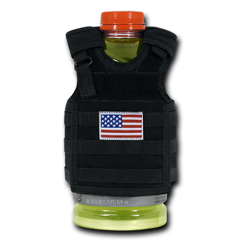 USA Flag DLX Tactical Mini Vest, Black