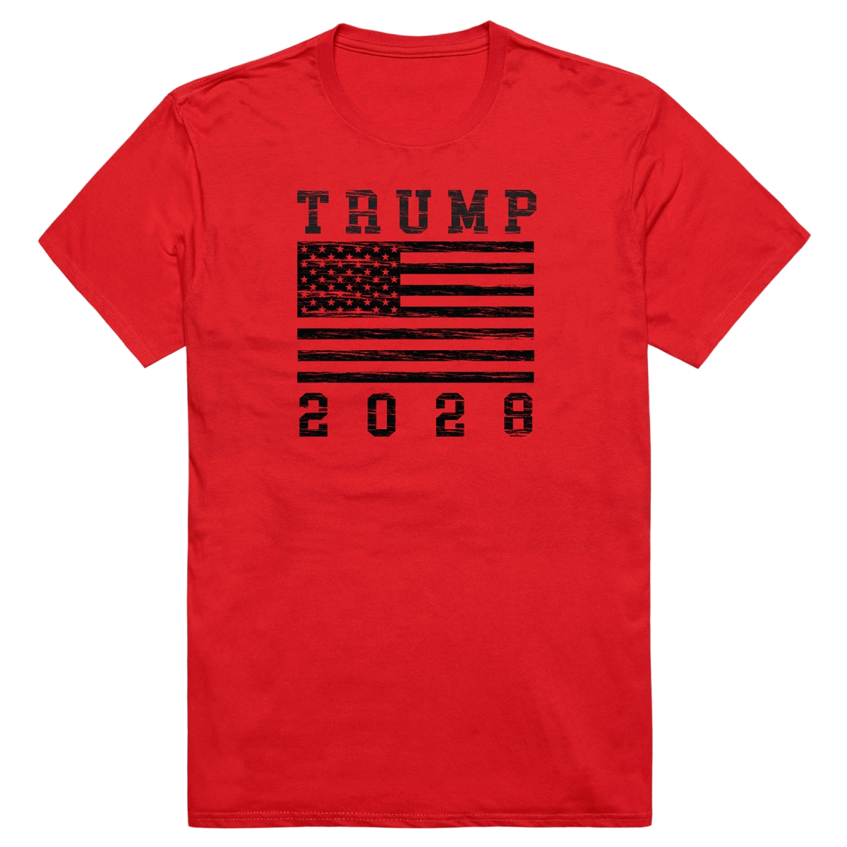 AM2-TRU-RED-02 Campaign Trump Short Sleeve T-Shirt, Red - Medium