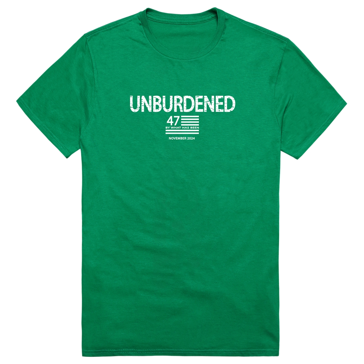 AM1-210-KEL-02 America Unburdened Short Sleeve T-Shirt, Kelly - Medium