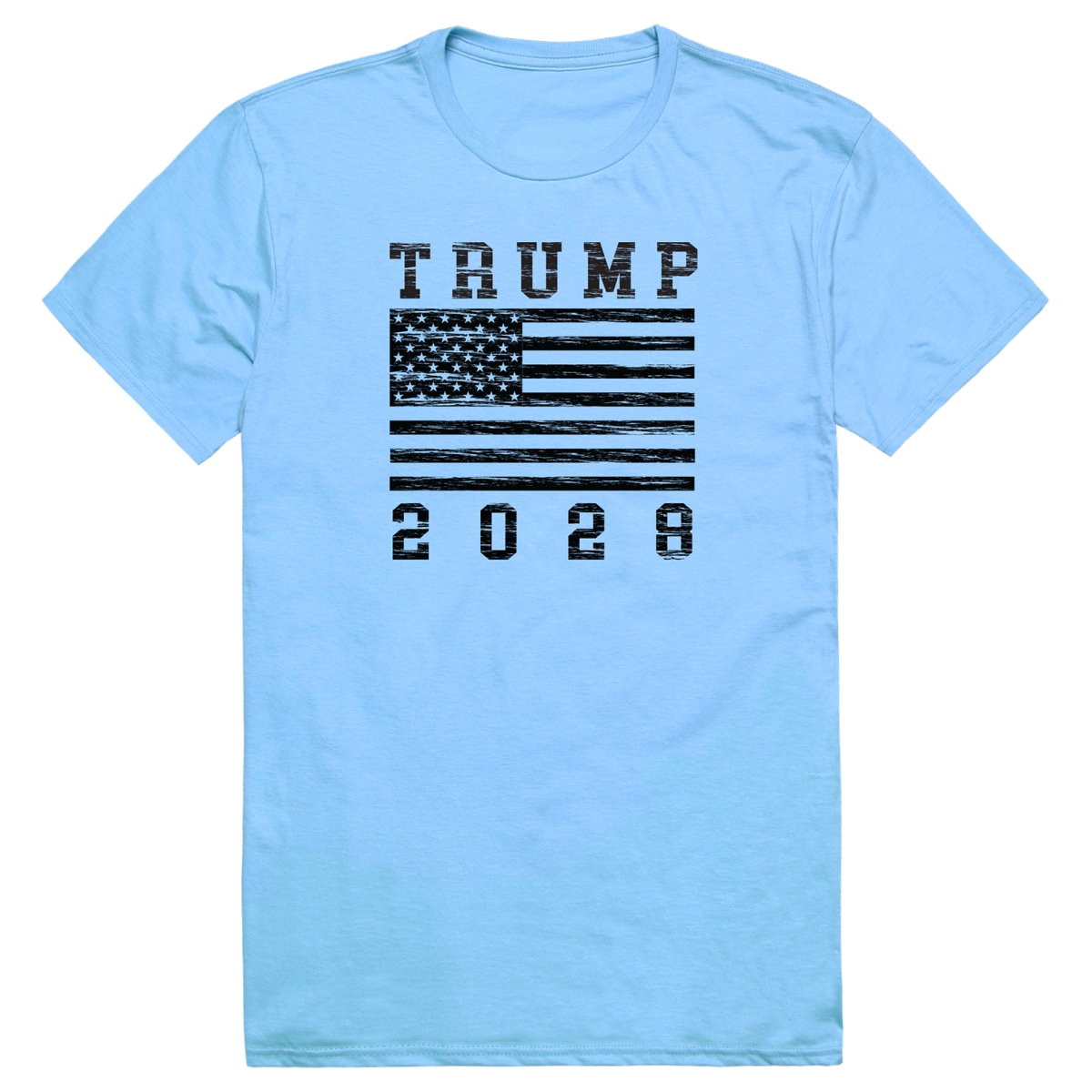 AM2-TRU-SKY-02 Campaign Trump Short Sleeve T-Shirt, Sky Blue - Medium