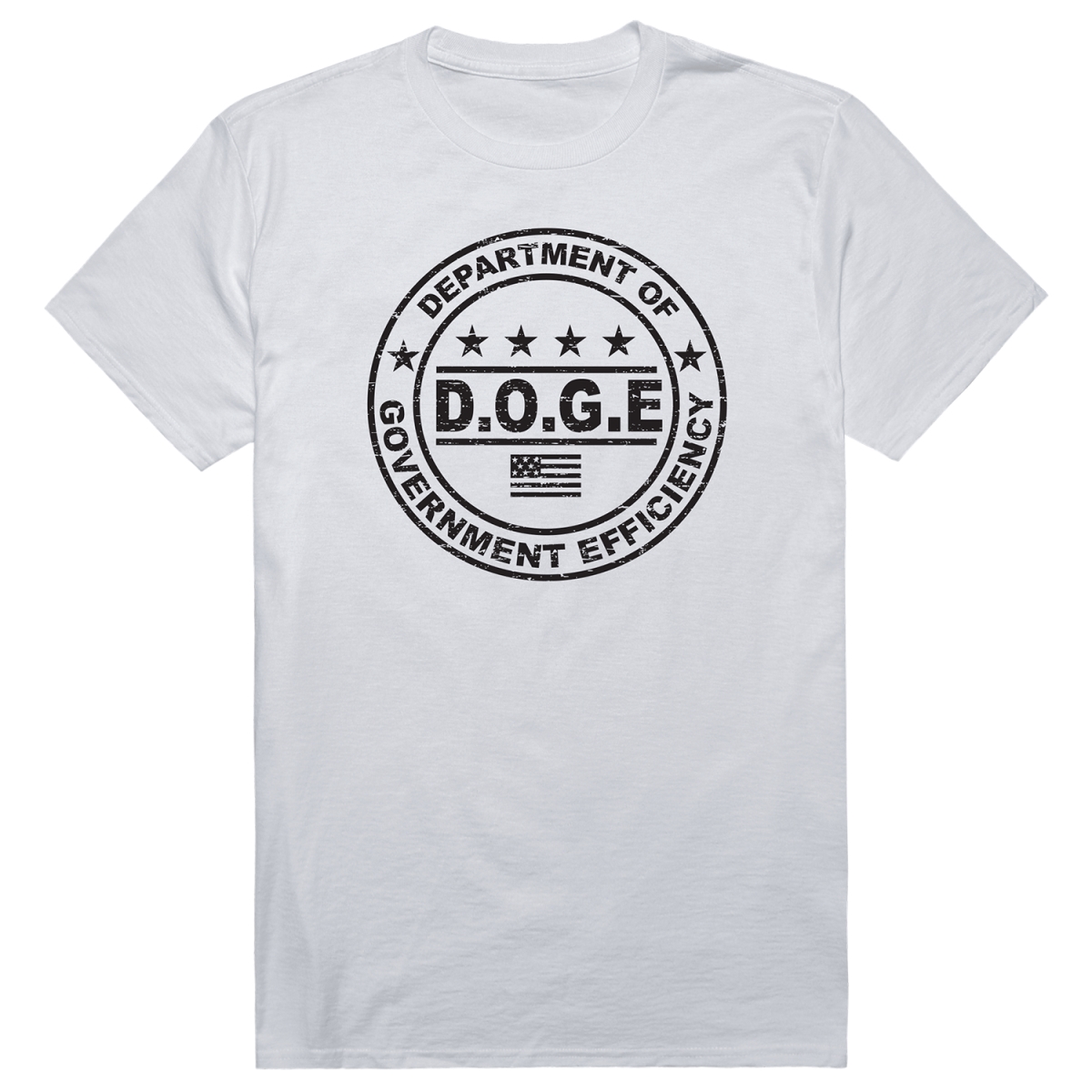 AM1-203-WHT-01 America D.O.G.E 1 Short Sleeve T-Shirt, White - Small