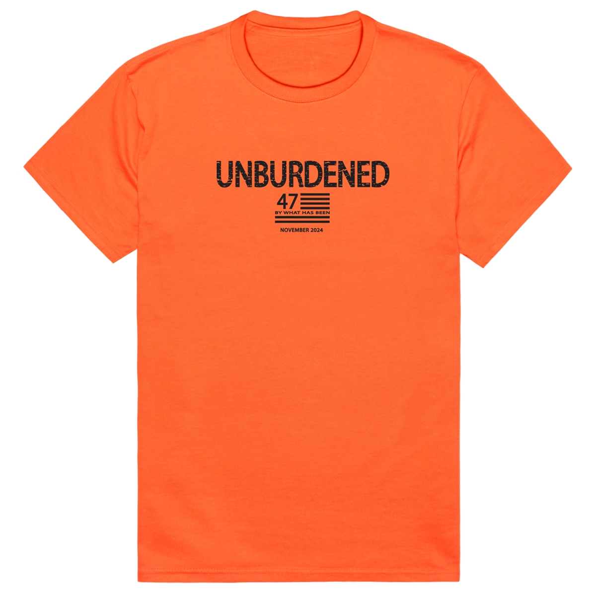 AM1-210-ORN-01 America Unburdened Short Sleeve T-Shirt, Orange - Small