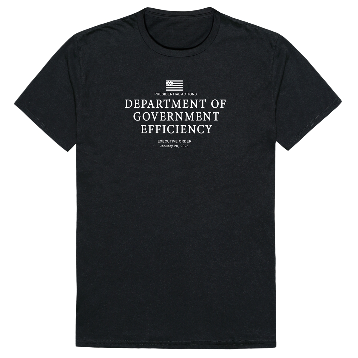 AM1-206-BLK-02 America D.O.G.E 2 Short Sleeve T-Shirt, Black - Medium