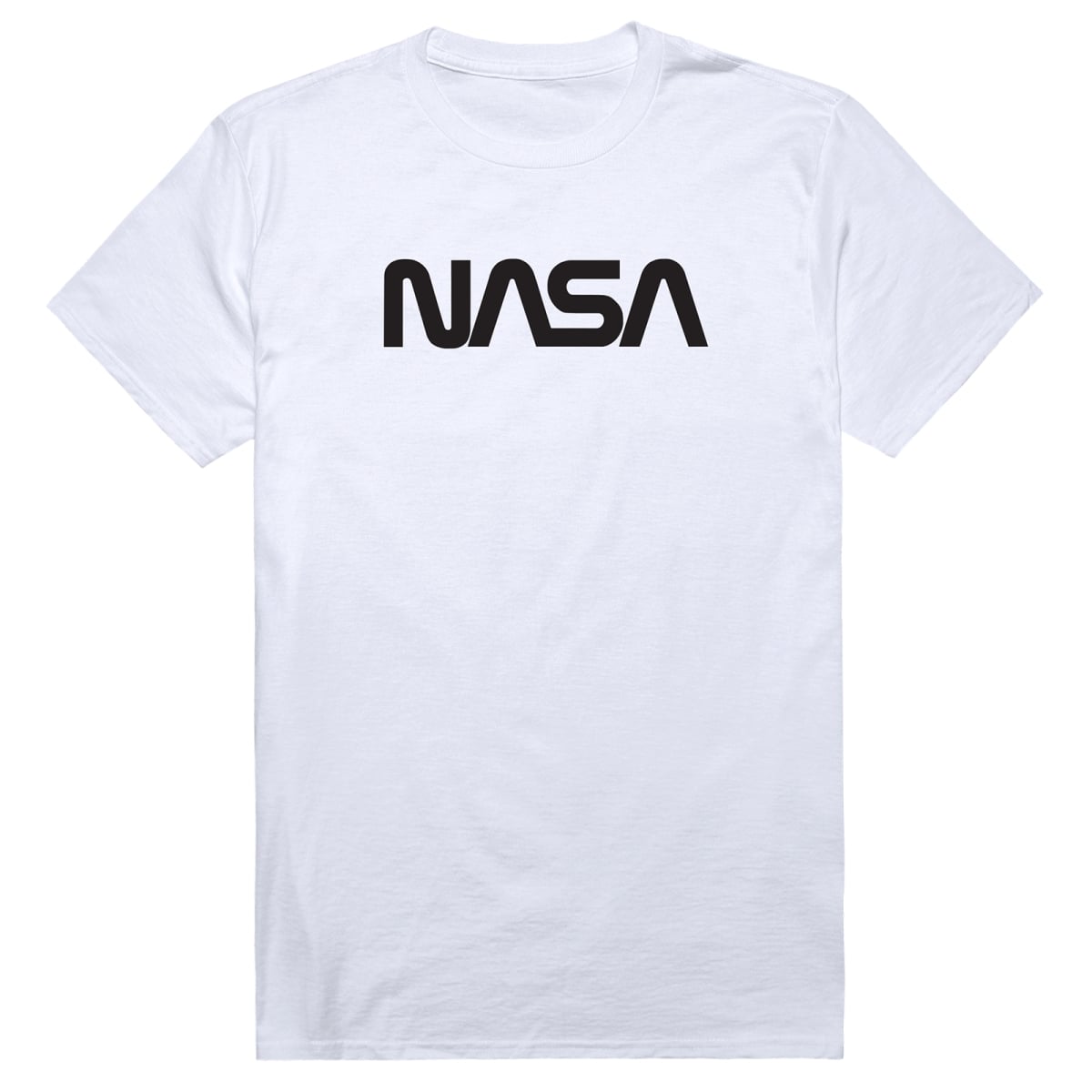 AM5-NS1-WHT-03 Basic Military NASA 1 Short Sleeve T-Shirt, White - Large
