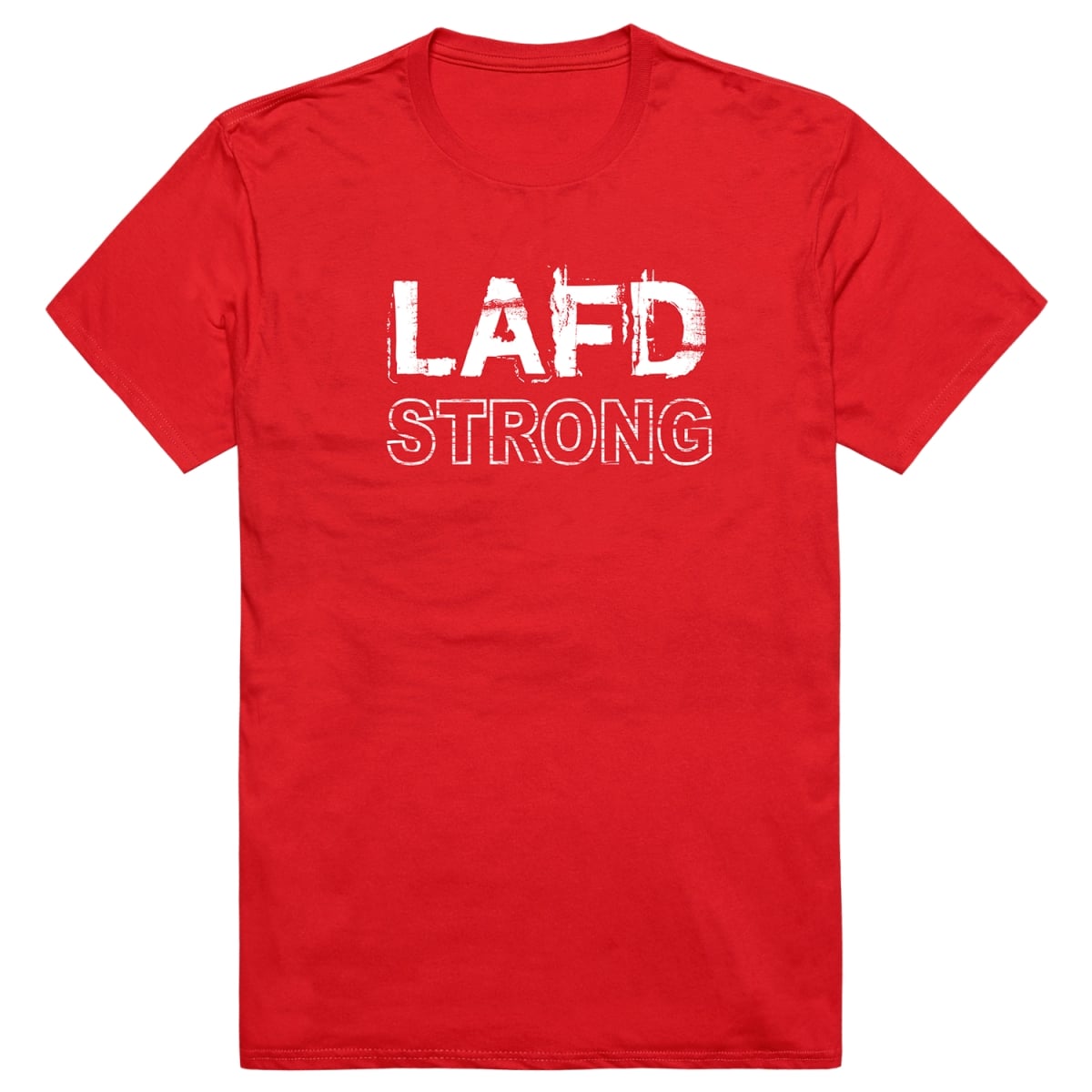 RT1-ST1-RED-01 Distressed Strong 1 Short Sleeve T-Shirt, Red - Small