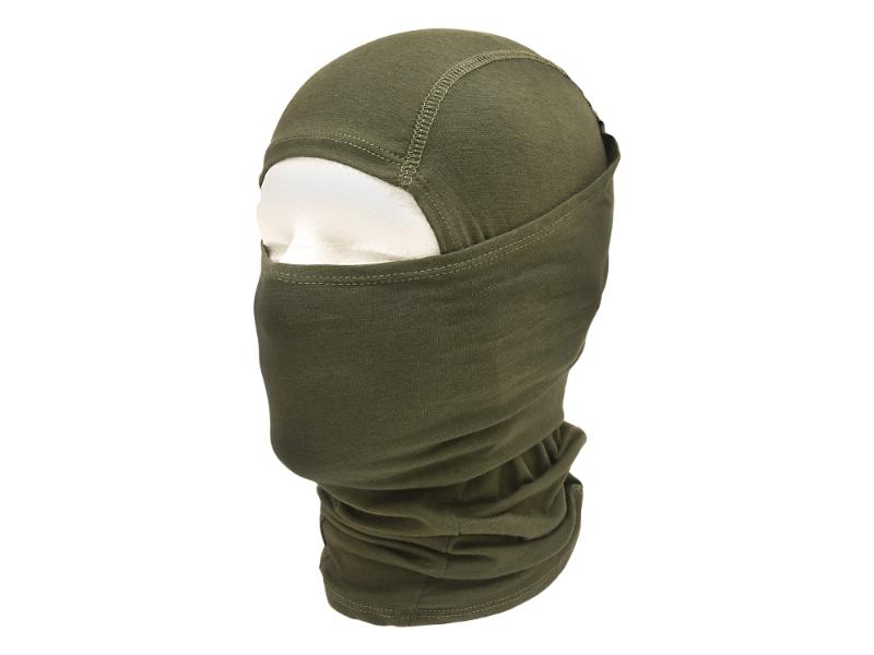 T36-OLV Convertible Cotton Balaclava, Olive