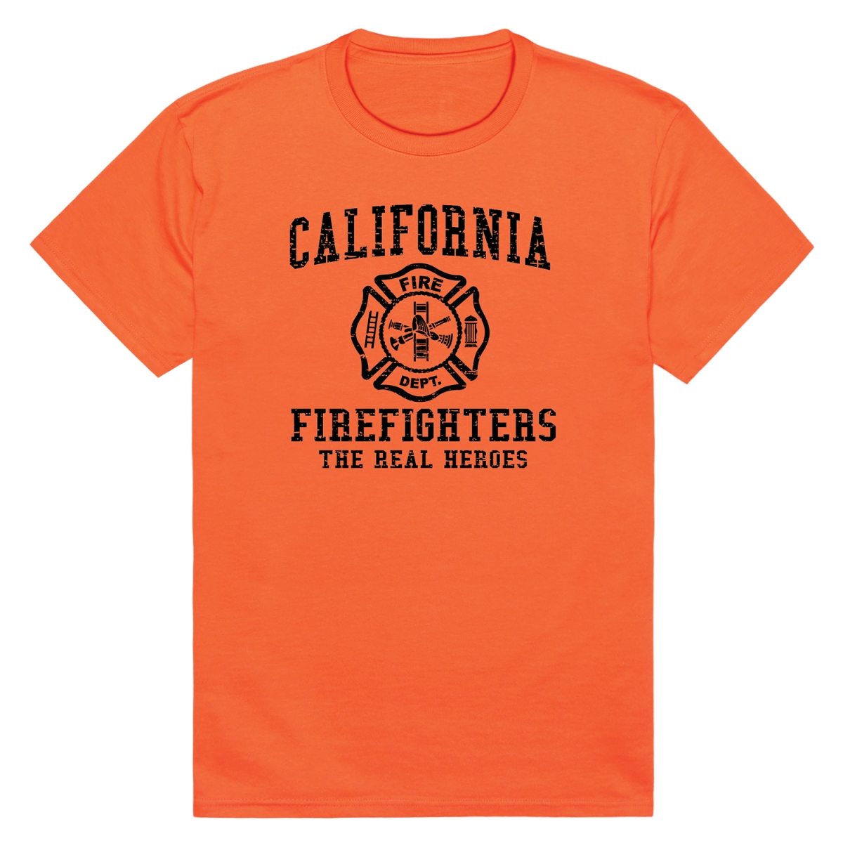 RT1-ST8-ORN-01 Distressed Strong 8 Short Sleeve T-Shirt, Orange - Small