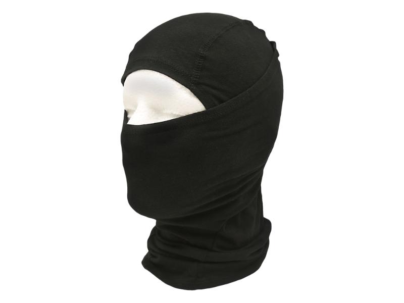 T36-BLK Convertible Cotton Balaclava, Black