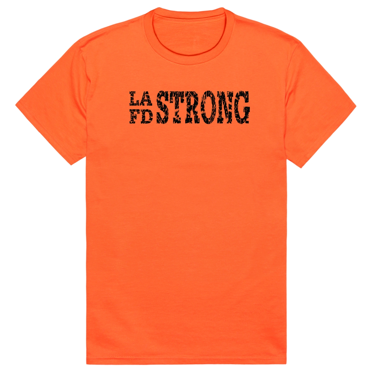 RT1-ST2-ORN-01 Distressed Strong 2 Short Sleeve T-Shirt, Orange - Small