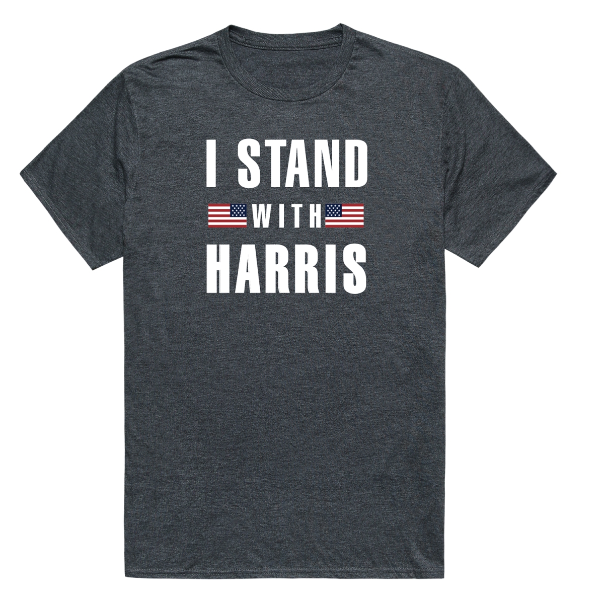 TS9-H05-HCH-02 Campaign Harris 05 Short Sleeve T-Shirt, Heather Charcoal - Medium