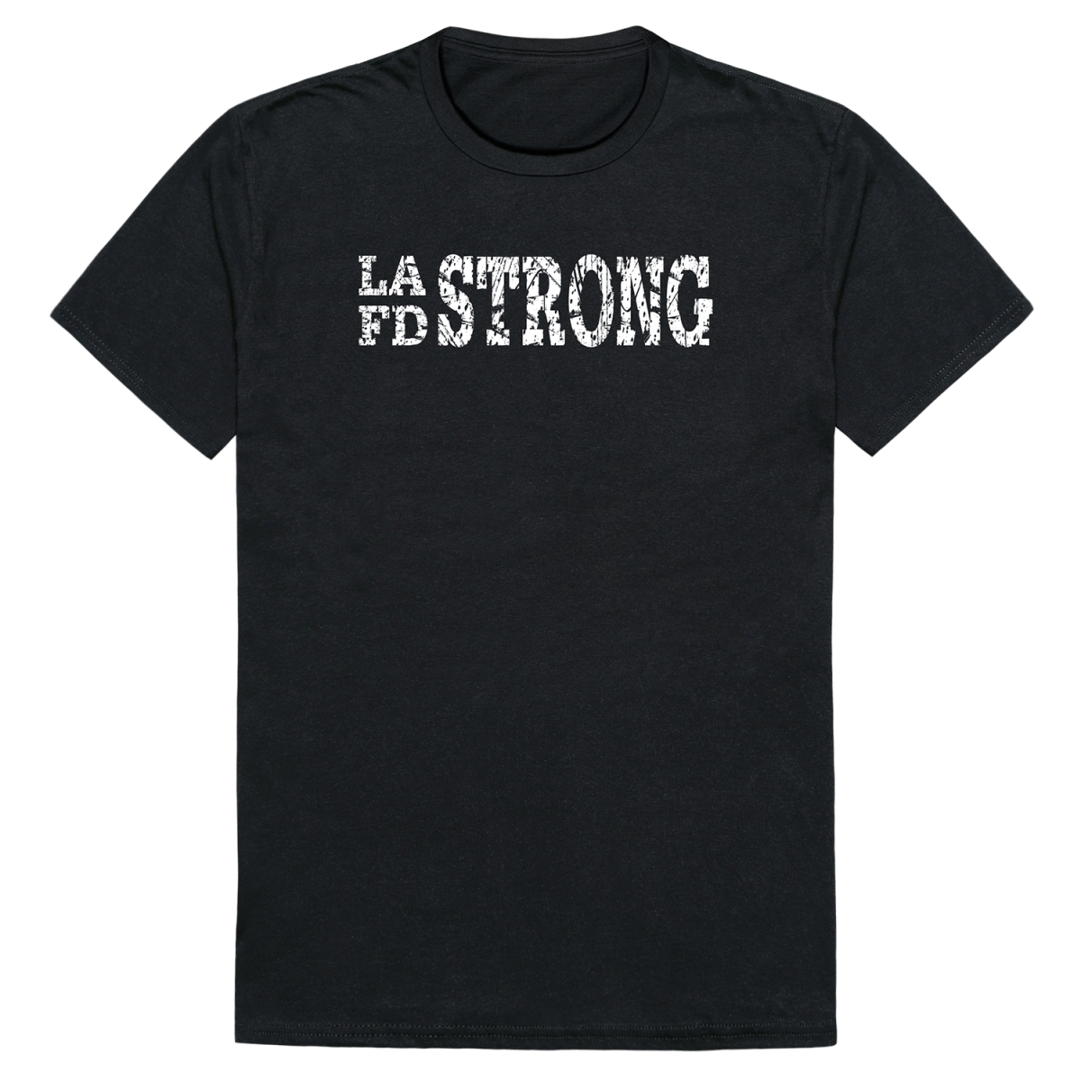 RT1-ST2-BLK-02 Distressed Strong 2 Short Sleeve T-Shirt, Black - Medium