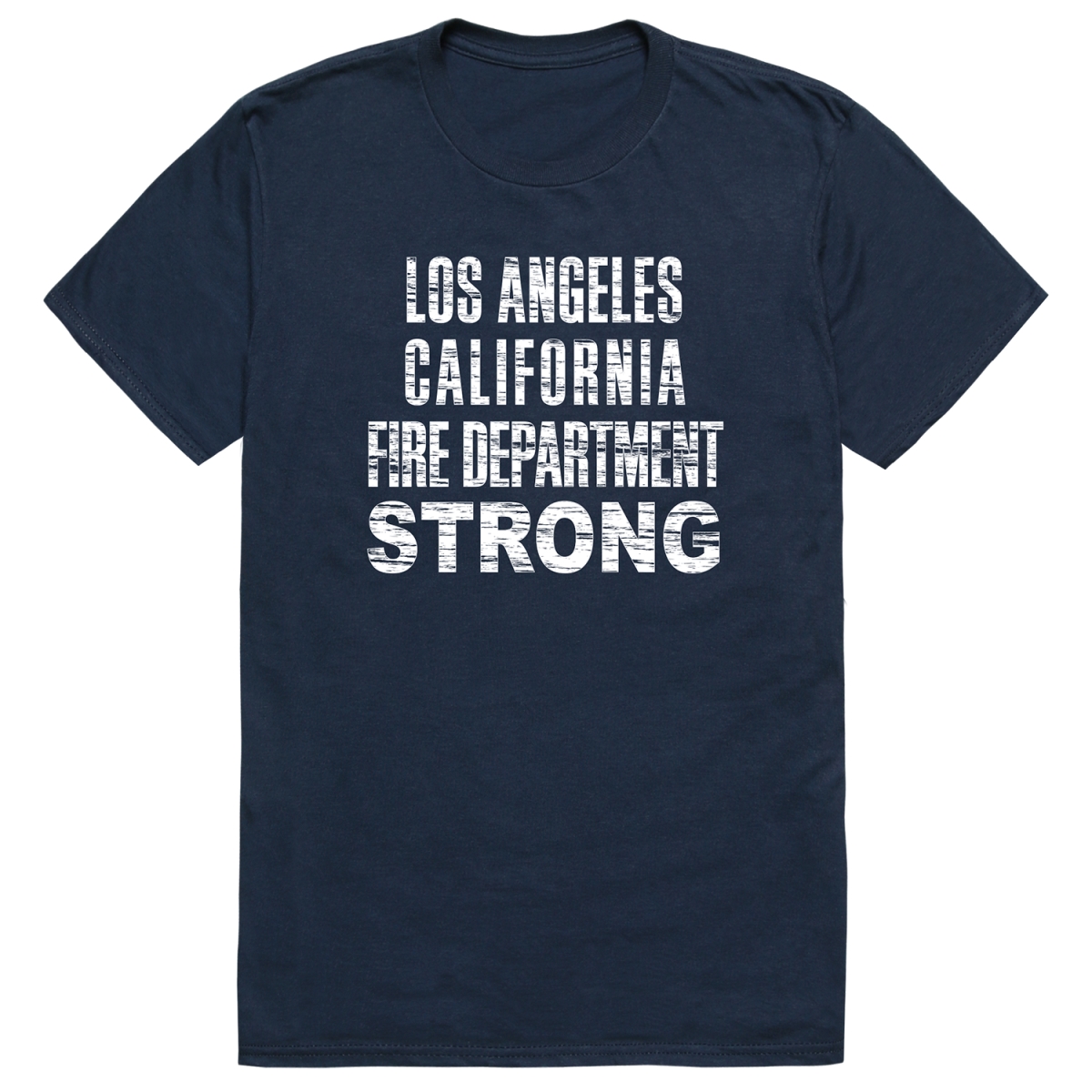 RT1-ST3-NVY-01 Distressed Strong 3 Short Sleeve T-Shirt, Navy - Small