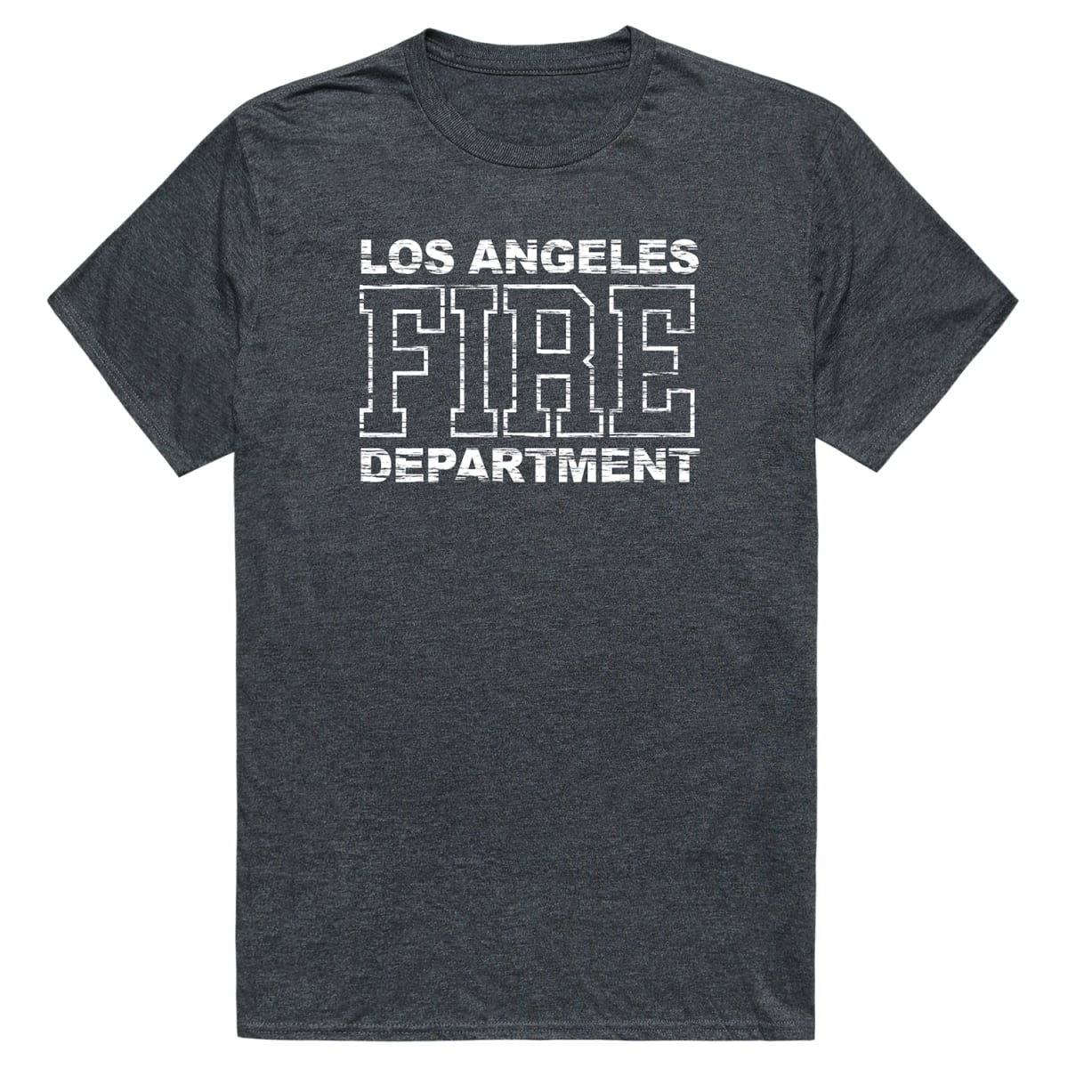 RT1-ST5-HCH-04 Distressed Strong 5 Short Sleeve T-Shirt, Heather Charcoal - Extra Large