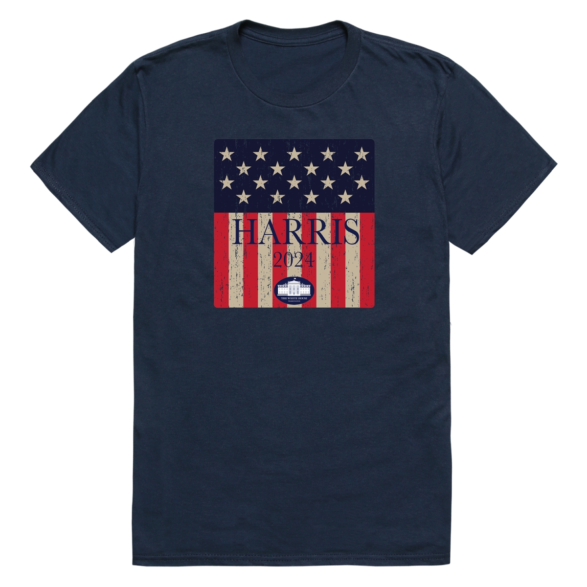 TS9-H10-NVY-04 Campaign Harris 10 Short Sleeve T-Shirt, Navy - Extra Large