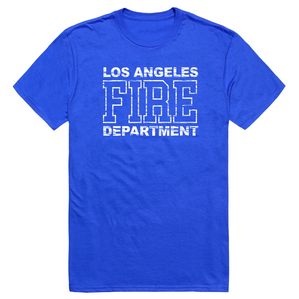 RT1-ST5-RYL-03 Distressed Strong 5 Short Sleeve T-Shirt, Royal Blue - Large