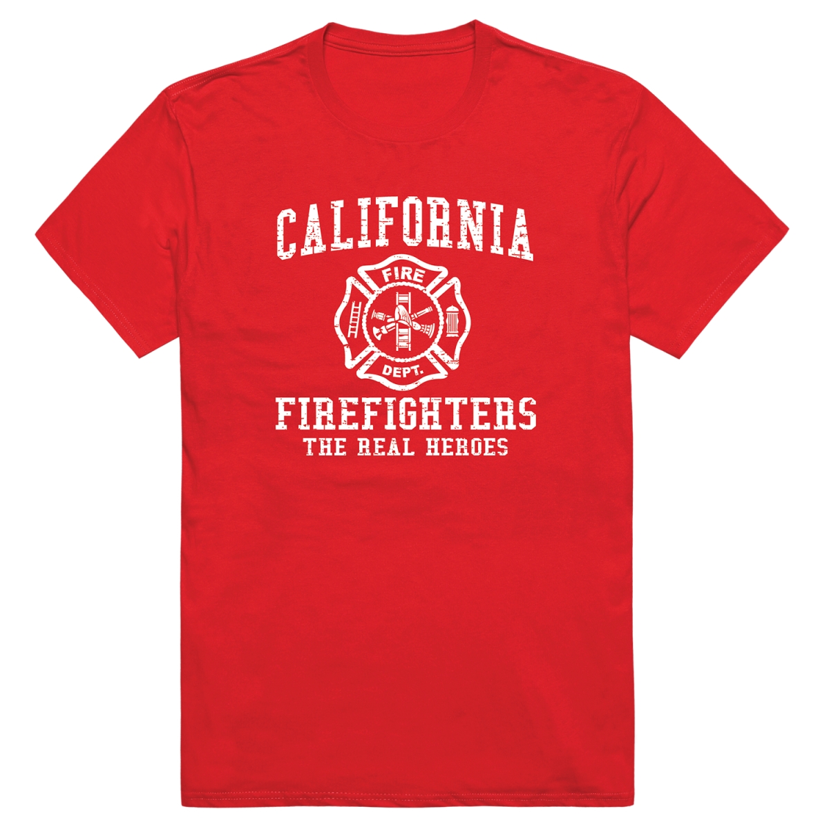 RT1-ST8-RED-01 Distressed Strong 8 Short Sleeve T-Shirt, Red - Small