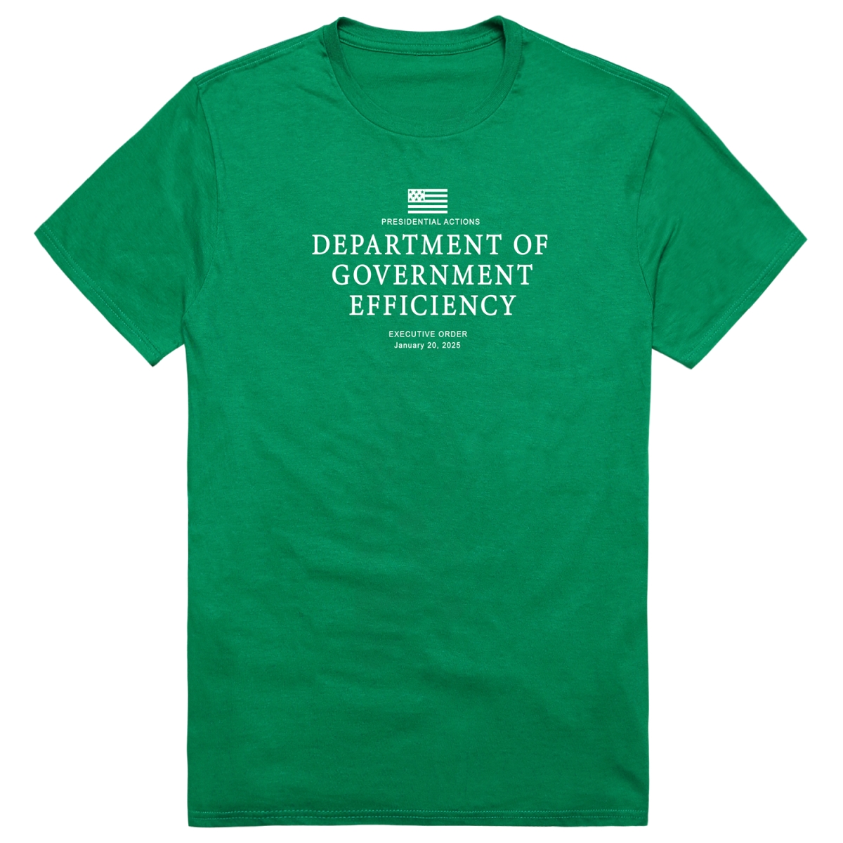 AM1-206-KEL-02 America D.O.G.E 2 Short Sleeve T-Shirt, Kelly - Medium