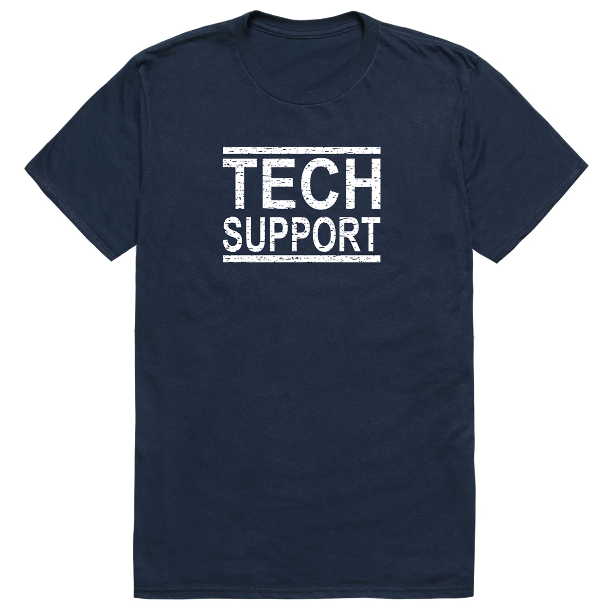 AM1-211-NVY-02 America Tech Support Short Sleeve T-Shirt, Navy - Medium