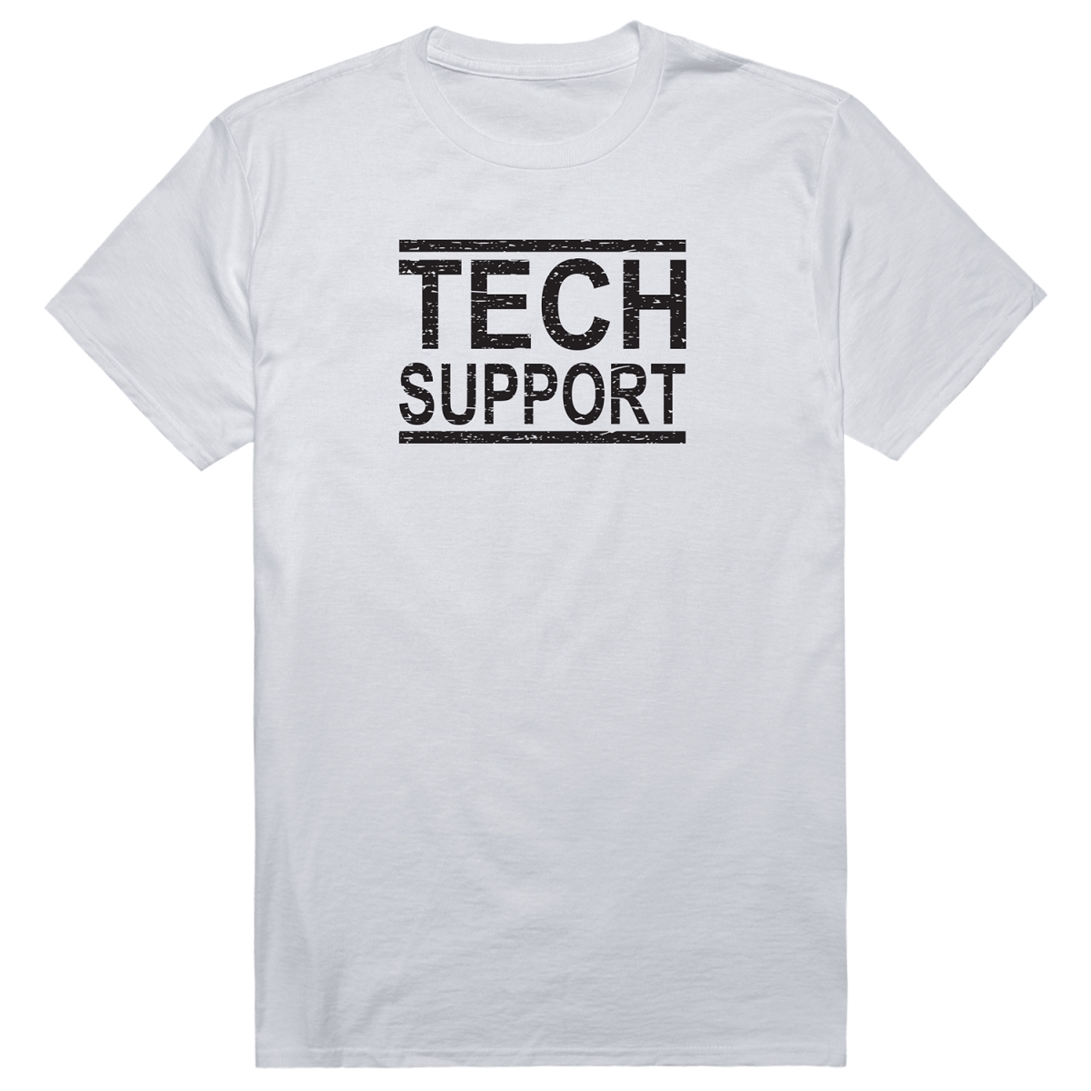 AM1-211-WHT-02 America Tech Support Short Sleeve T-Shirt, White - Medium