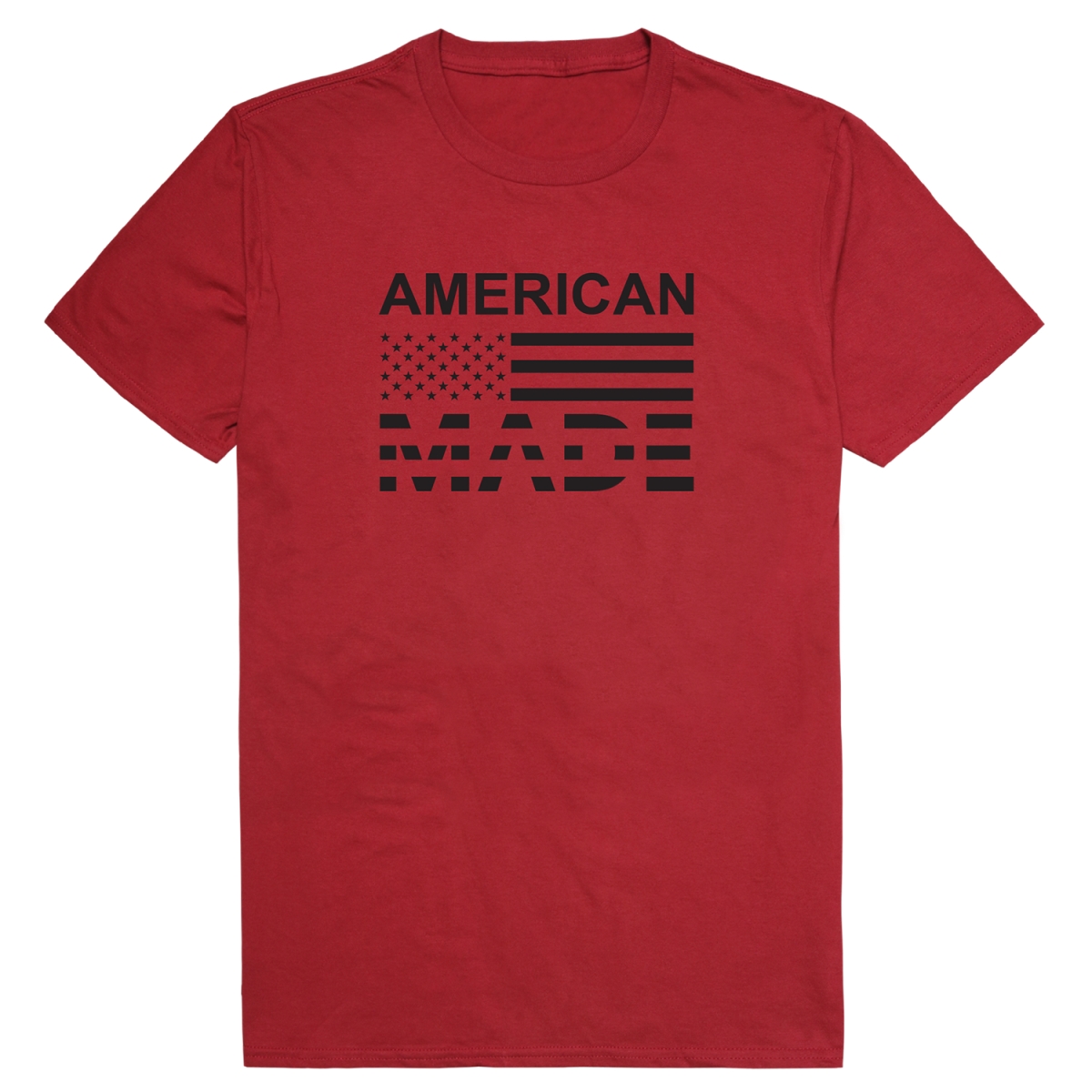 AM3-213-CAR-04 America Basic American Made Short Sleeve T-Shirt, Cardinal - Extra Large