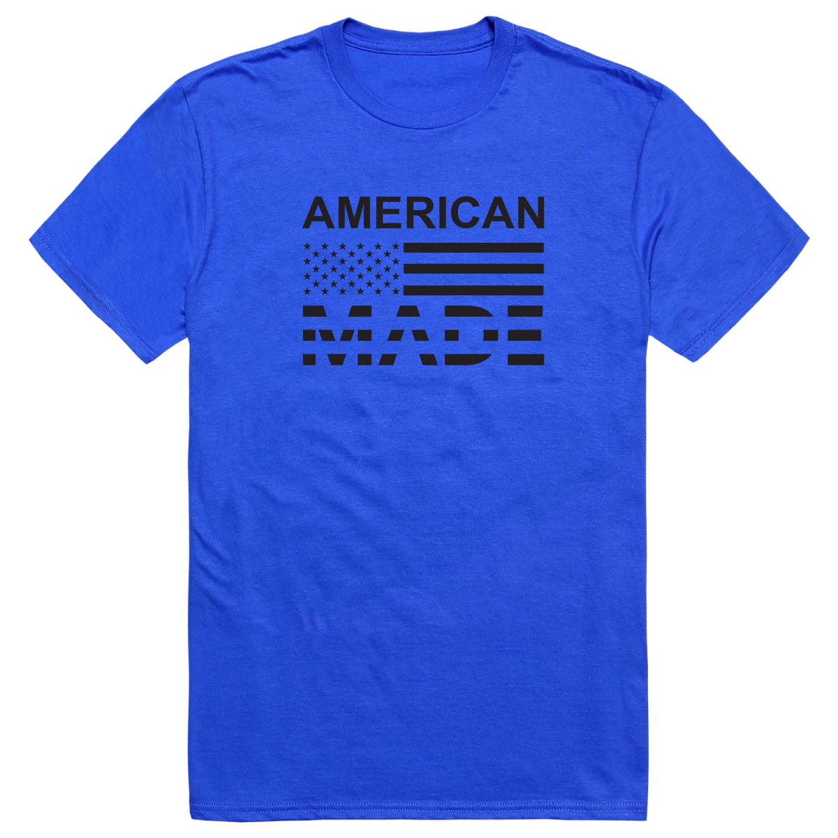 AM3-213-RYL-04 America Basic American Made Short Sleeve T-Shirt, Royal Blue - Extra Large