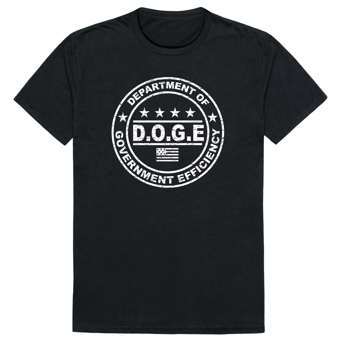 AM1-203-BLK-04 America D.O.G.E 1 Short Sleeve T-Shirt, Black - Extra Large