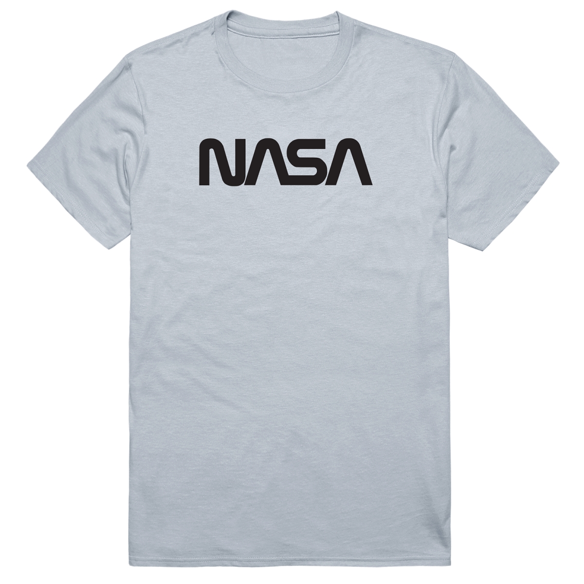 AM5-NS1-SIL-01 Basic Military NASA 1 Short Sleeve T-Shirt, Silver - Small