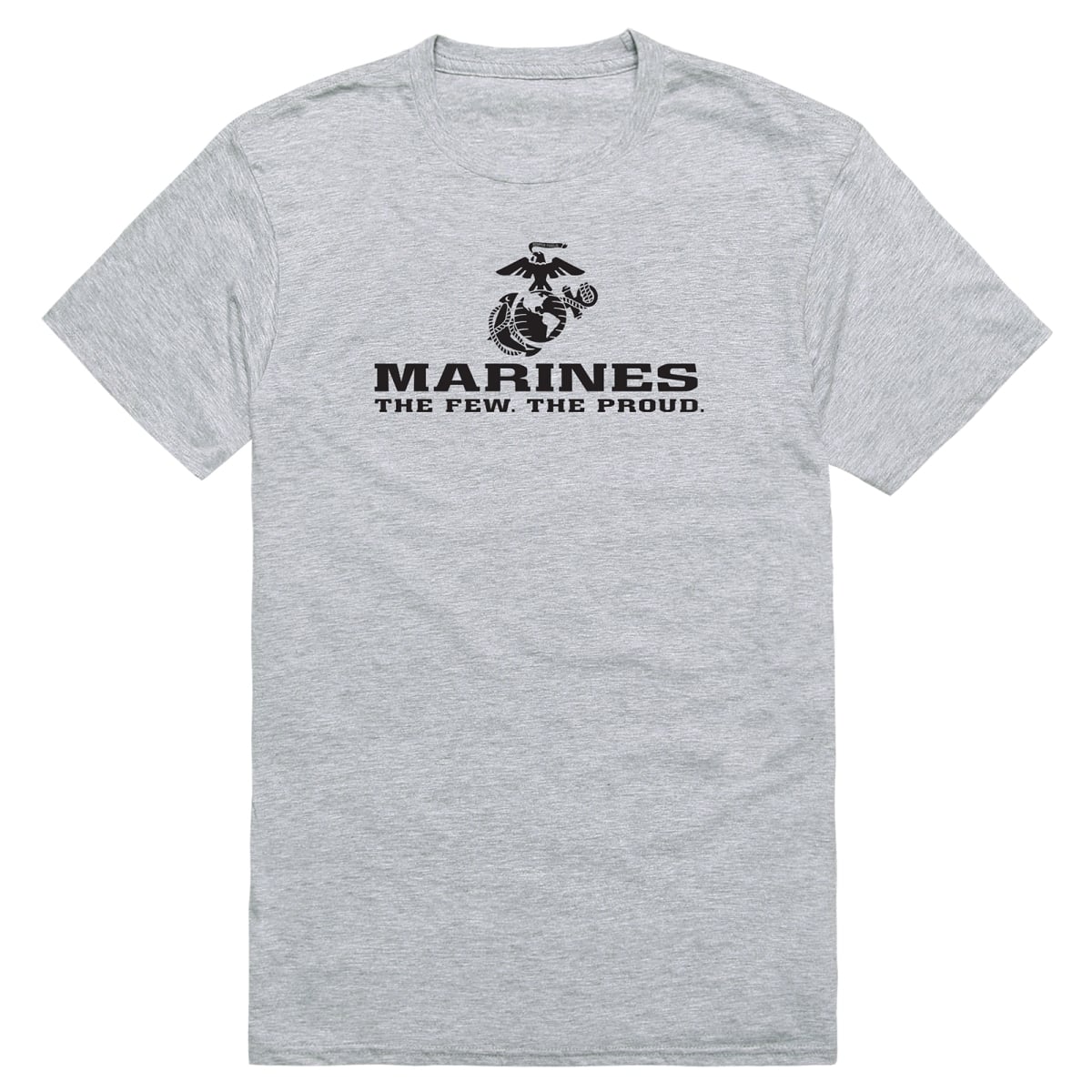 AM5-MC1-HGY-04 Basic Military US Marines 1 Short Sleeve T-Shirt, Heather Gray - Extra Large