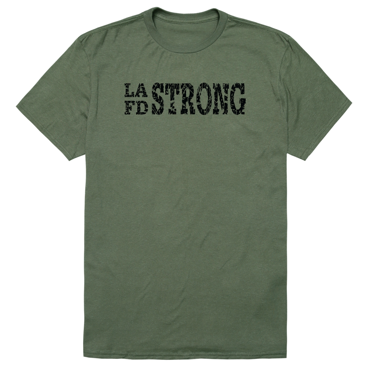 RT1-ST2-OLV-02 Distressed Strong 2 Short Sleeve T-Shirt, Olive - Medium
