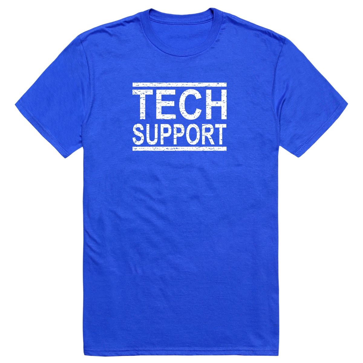 AM1-211-RYL-04 America Tech Support Short Sleeve T-Shirt, Royal Blue - Extra Large