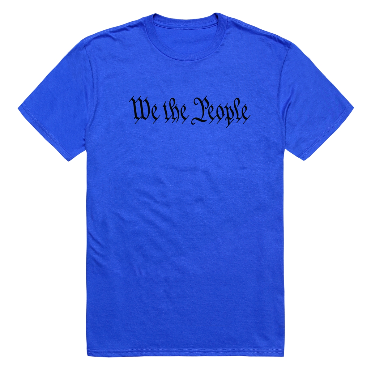 AM3-236-RYL-04 America Basic We the People Short Sleeve T-Shirt, Royal Blue - Extra Large