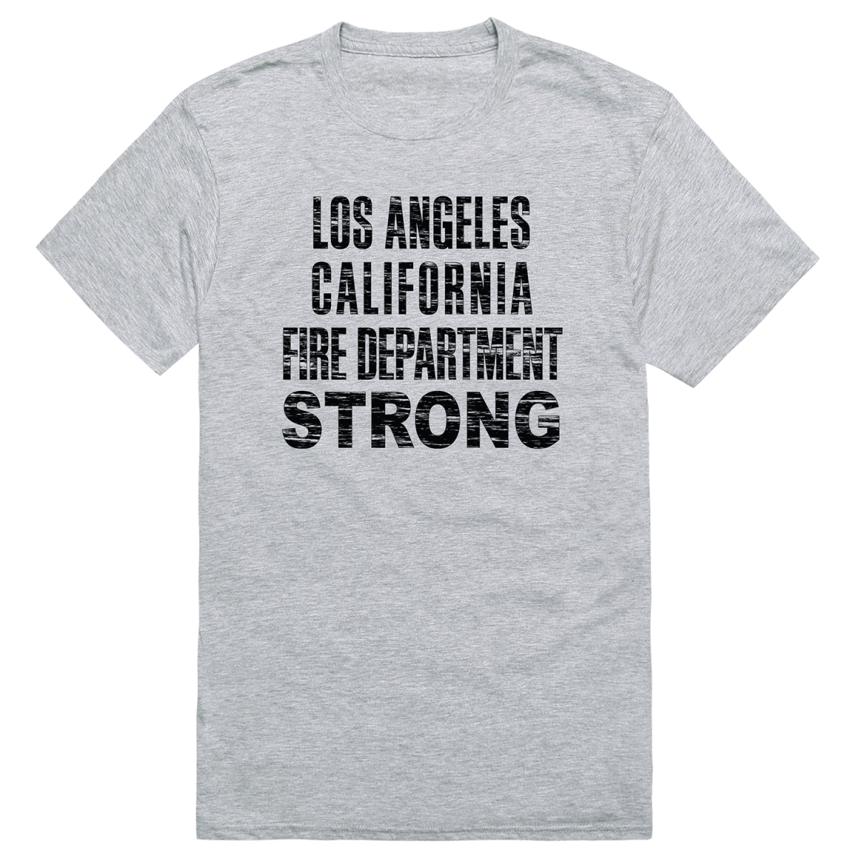 RT1-ST3-HGY-02 Distressed Strong 3 Short Sleeve T-Shirt, Heather Gray - Medium