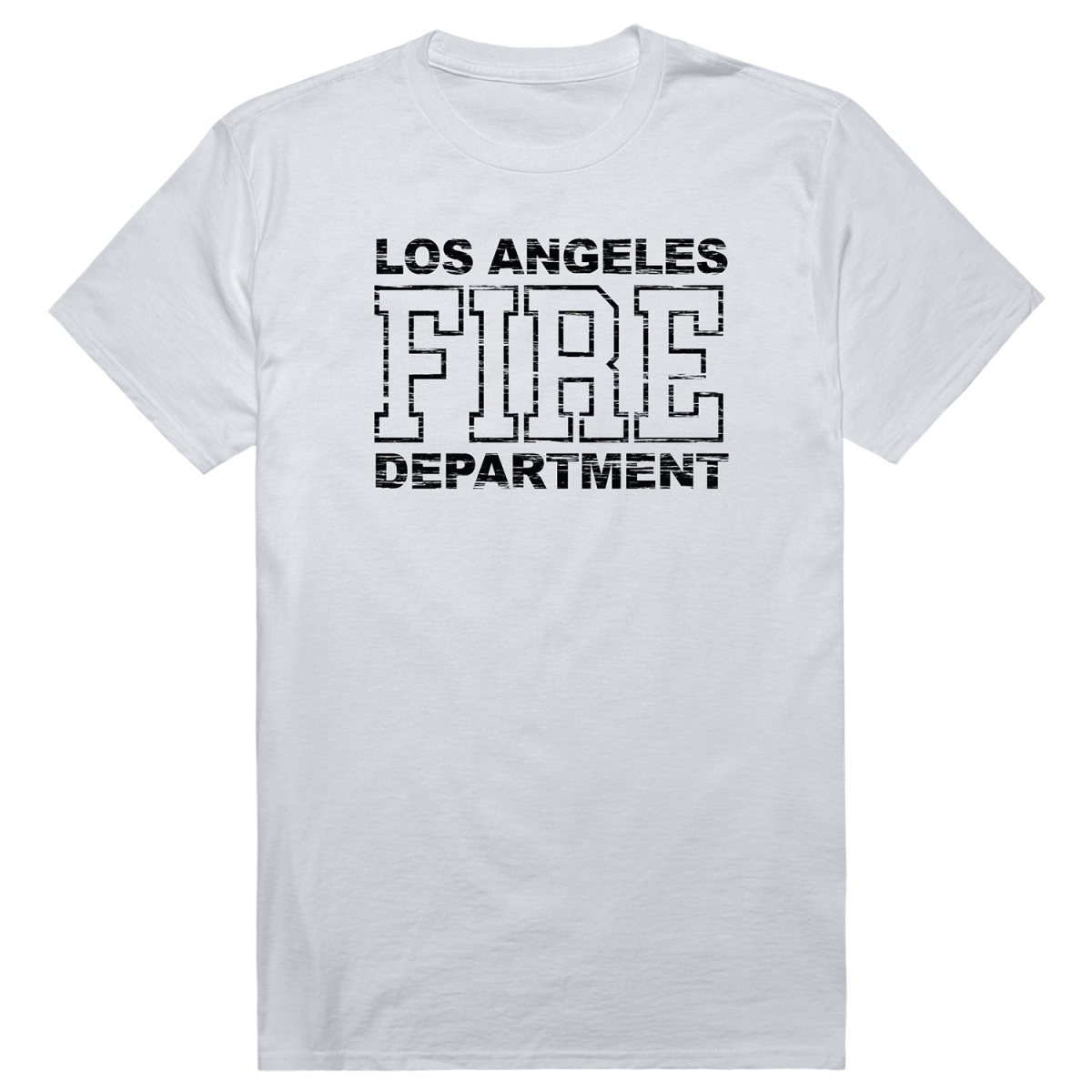 RT1-ST5-WHT-03 Distressed Strong 5 Short Sleeve T-Shirt, White - Large