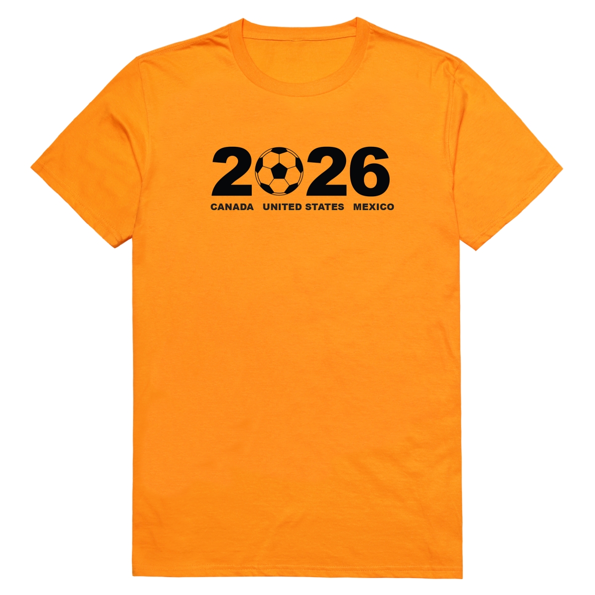 MD1-SB4-GLD-02 Soccer State 2026 Short Sleeve T-Shirt, Gold - Medium
