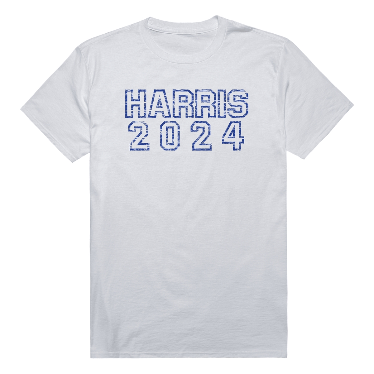 RS9-HAR-WH2-04 Distressed Campaign Harris Short Sleeve T-Shirt, White - Extra Large
