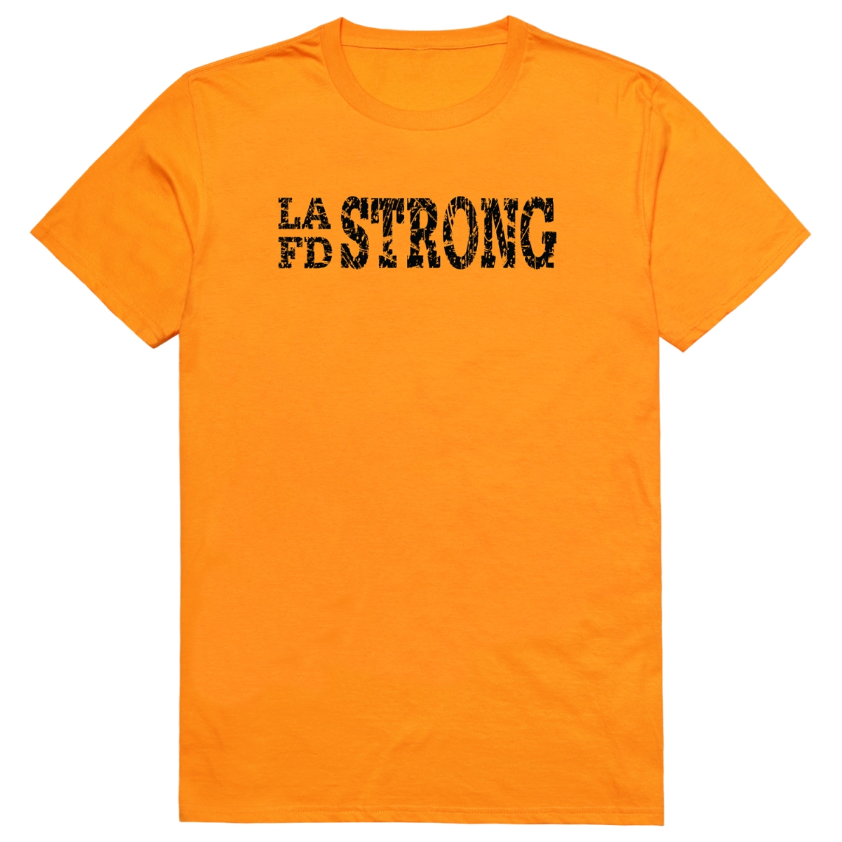 RT1-ST2-GLD-03 Distressed Strong 2 Short Sleeve T-Shirt, Gold - Large