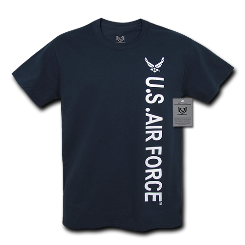 Picture of Rapid Dominance M20-AIR-NVY-04 Licensed Military Air Force T- Shirt, Navy - Extra Large
